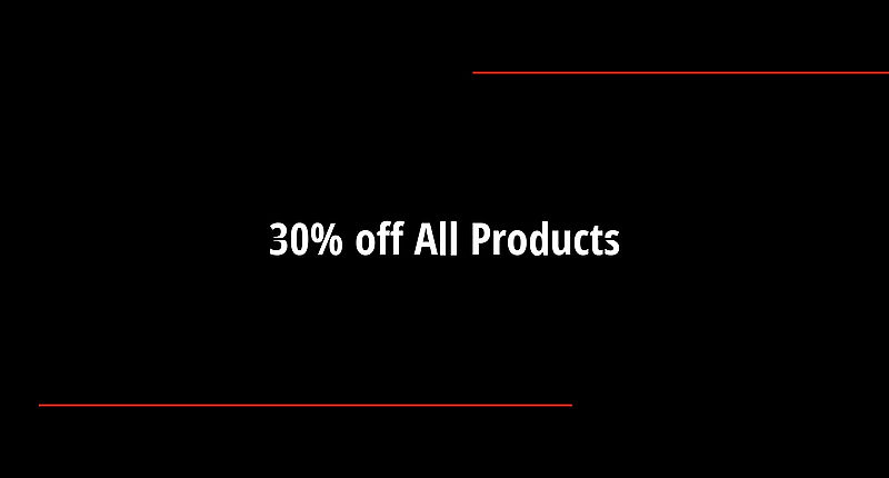 30% off All Products
